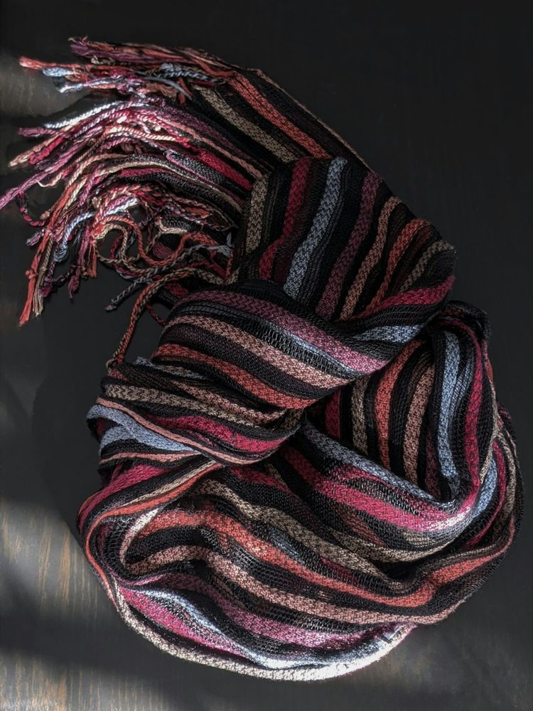 Handwoven Striped Cotton Stole